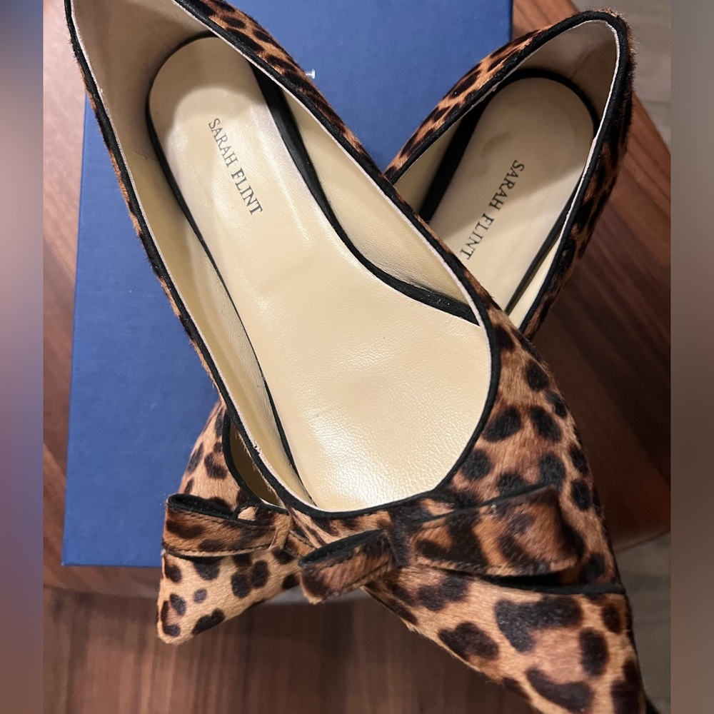 Sarah Flint Natalie Flat in Chocolate Leopard print - Picture 8 of 8